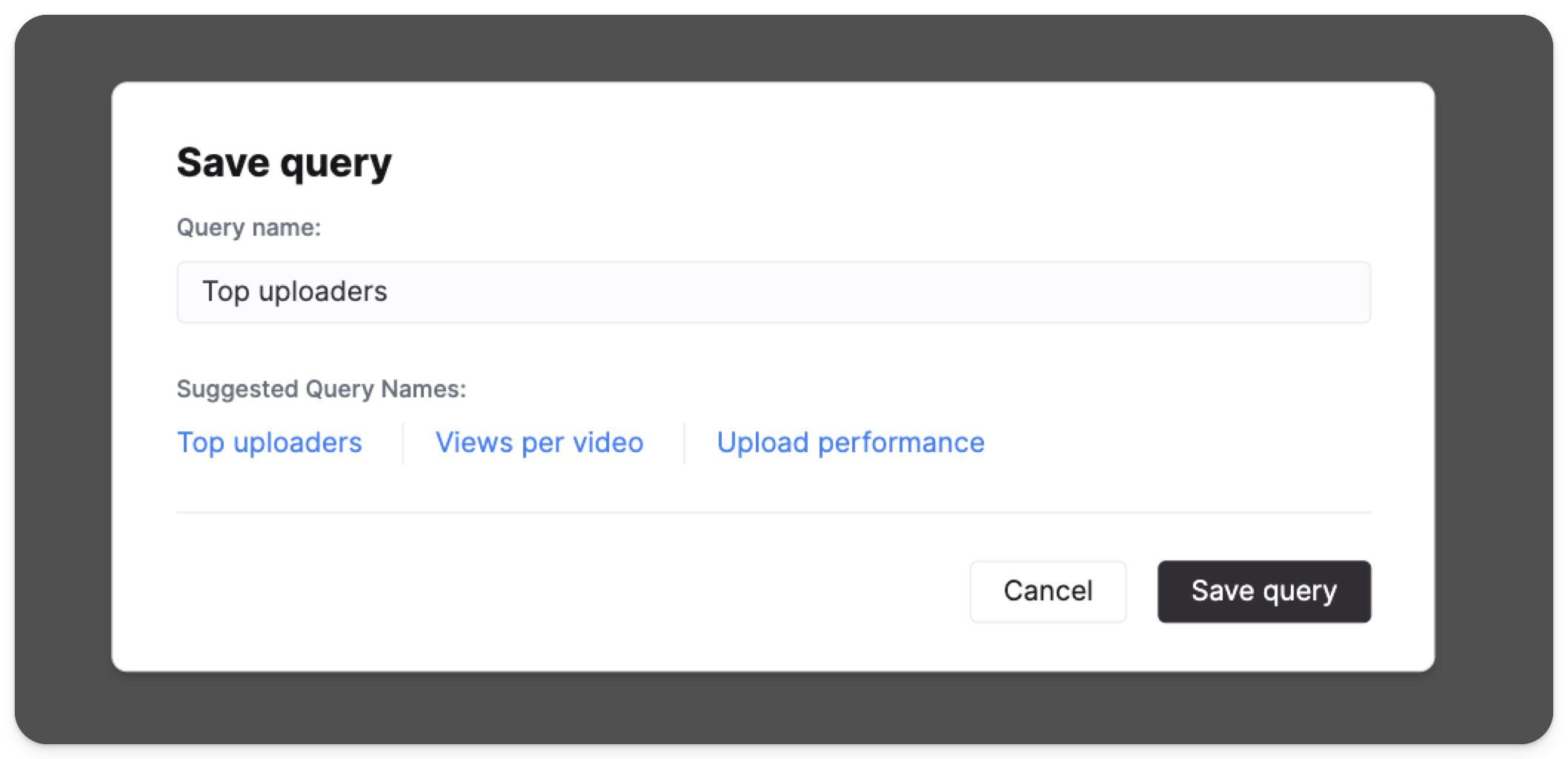 Сохранить пример запроса